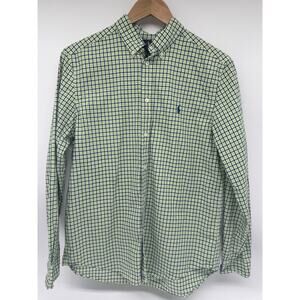 Polo Ralph Lauren Men’s Green Button Up Tattersall Plaid XL